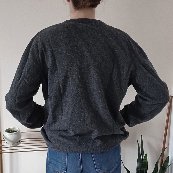 Valda Wool Blend Sweater Heather Gray Unisex Sweater Men's Sweater Size M list#2 - Picture 3 of 12